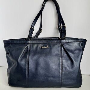Coach Black Leather Tote F117722